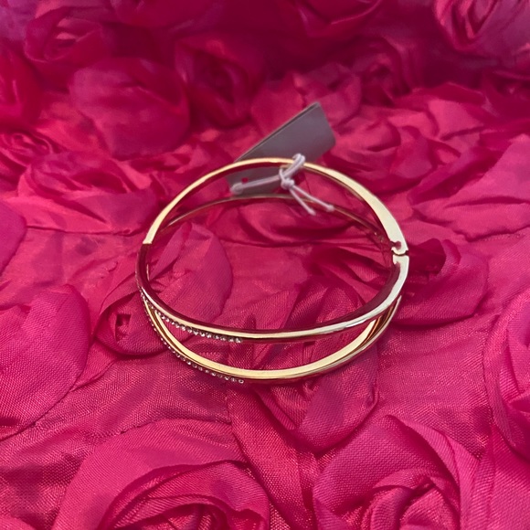 Pavé Crisscross Hinged Cuff Bracelet NORDSTROM - Picture 5 of 7